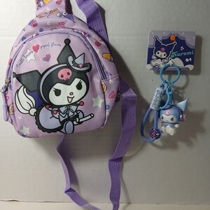 Sanrio Kuromi Kids Backpack - Purple and Pink